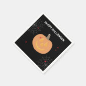 Halloween Pumpkin Happy Halloween Party Servet (Hoek)