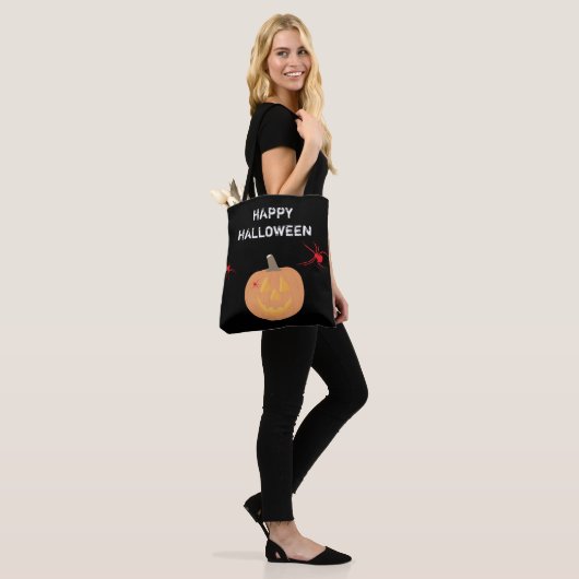 Halloween Pumpkin Happy Halloween Tote Bag (Op model)