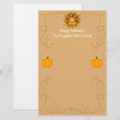 Halloween Pumpkin Harvest Stationery Briefpapier (Voorkant / Achterkant)