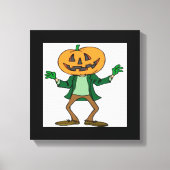 HALLOWEEN PUMPKIN HEAD CANVAS AFDRUK (Voorkant)