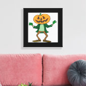 HALLOWEEN PUMPKIN HEAD CANVAS AFDRUK (Insitu (Woonkamer))
