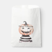 Halloween Pumpkin Head in T Shirt  Bedankzakje (Voorkant)