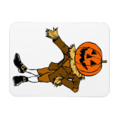 HALLOWEEN PUMPKIN HEAD SCARECROW PILGRIM MAGNEET (Horizontaal)