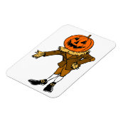 HALLOWEEN PUMPKIN HEAD SCARECROW PILGRIM MAGNEET (Linkerzijde)