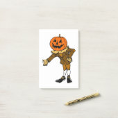 HALLOWEEN PUMPKIN HEAD SCARECROW PILGRIM POST-IT® NOTES (Op bureau)
