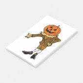 HALLOWEEN PUMPKIN HEAD SCARECROW PILGRIM POST-IT® NOTES (Schuin)
