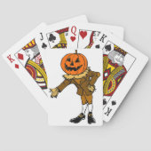 HALLOWEEN PUMPKIN HEAD SCARECROW PILGRIM SPEELKAARTEN (Achterkant)