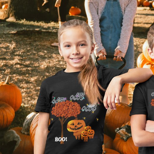 Halloween Pumpkin Head-T-shirt Romper