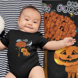 Halloween Pumpkin Head-T-shirt Romper