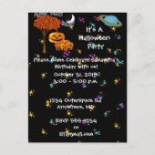 HALLOWEEN PUMPKIN HEADS Invitation Uitnodiging Briefkaart (Voorkant)