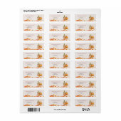 Halloween Pumpkin Herfst Baby shower retouradres Etiket (Full Sheet)