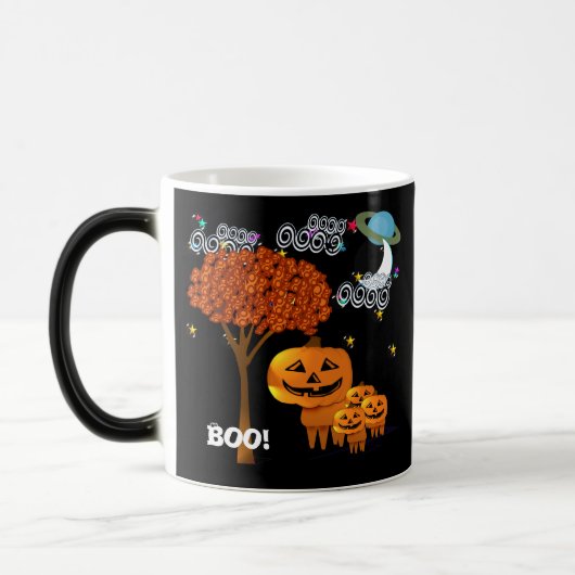 HALLOWEEN PUMPKIN-HOOFDEN MAGISCHE MOK (Links)