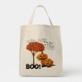 Halloween Pumpkin-hoofden - Tote Bag (Achterkant)