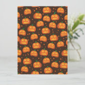 Halloween Pumpkin-hoofdpatroon. (Staand voorkant)