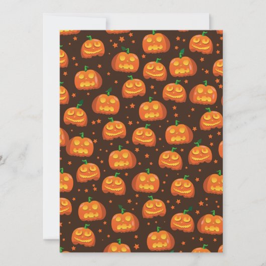 Halloween Pumpkin-hoofdpatroon. (Voorkant)
