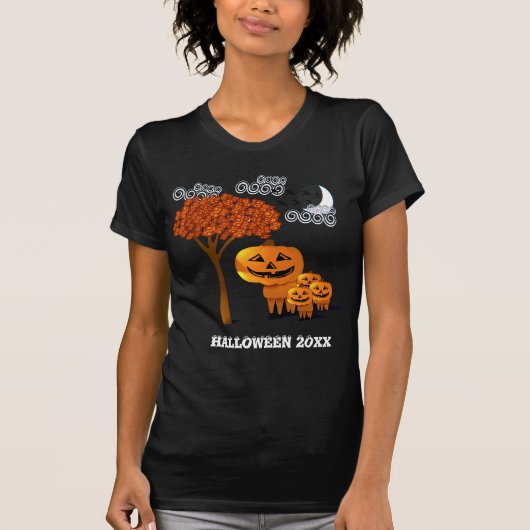 HALLOWEEN PUMPKIN HOOFDT T-shirt (Voorkant)