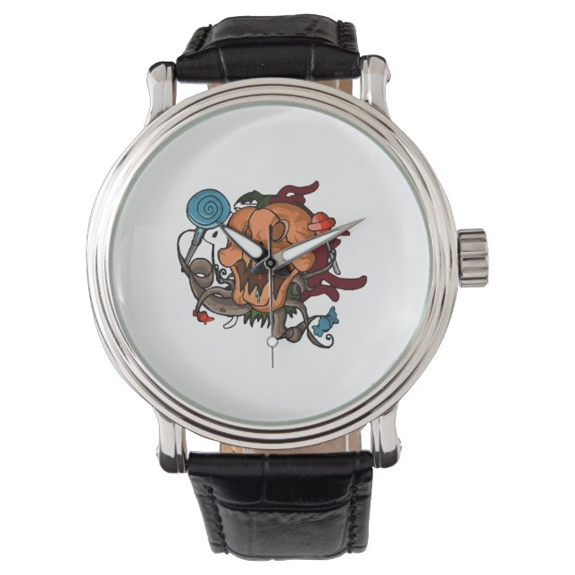 Halloween Pumpkin Horloge (Voorkant)