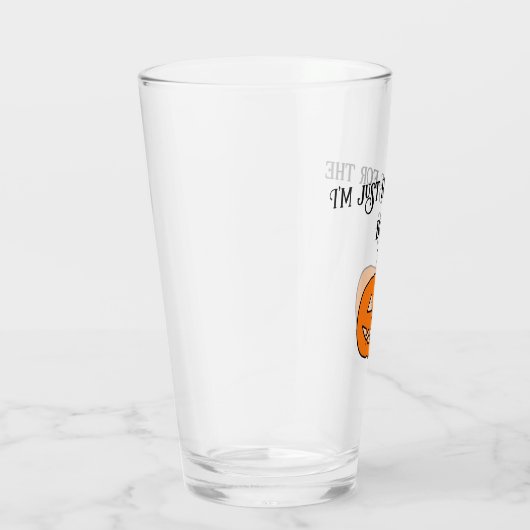 Halloween Pumpkin Ik ben hier voor het Bos Glass Glas (Rechts)