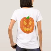 Halloween Pumpkin in Lime Green T-shirt (Achterkant)
