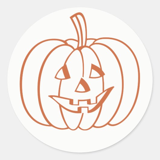 Halloween Pumpkin Jack O lantaarn Stickers (Voorkant)