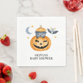 Halloween Pumpkin Jack-O-Lantern Baby shower Napki Servet (Insitu)