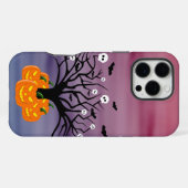 Halloween Pumpkin Jack O' Lantern Dead Tree iPhone Hoesje (Achterkant horizontaal)