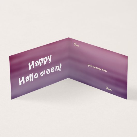 Halloween Pumpkin Jack O' Lantern Dead Tree Kaart (Binnen)