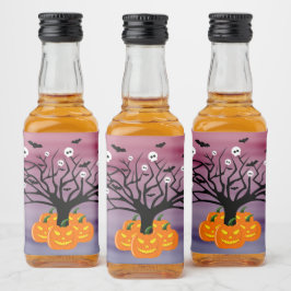 Halloween Pumpkin Jack O' Lantern Dead Tree Likeurfles Etiket
