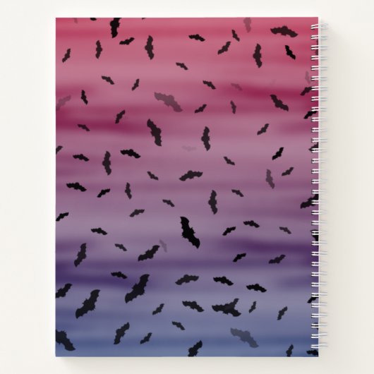 Halloween Pumpkin Jack O' Lantern Dead Tree Notitieboek (Achterkant)