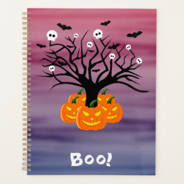 Halloween Pumpkin Jack O' Lantern Dead Tree Planner