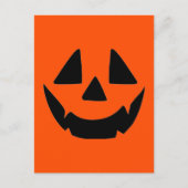 Halloween Pumpkin Jack O Lantern Face Feestdagenkaart (Voorkant)