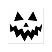 Halloween Pumpkin Jack O Lantern Face Rubberstempel (Afrduk)