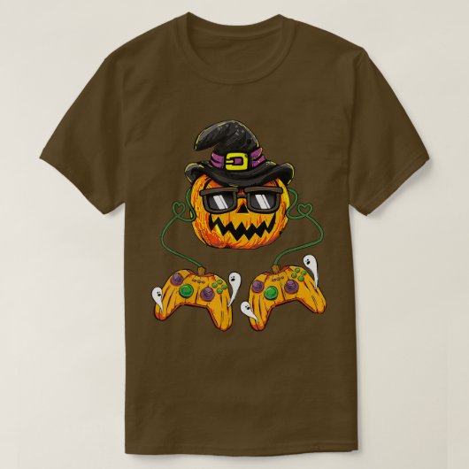 Halloween Pumpkin Jack O Lantern Gamer Kinder Boys T-shirt (Design voorkant)
