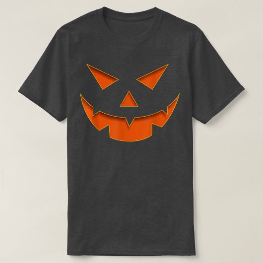 Halloween Pumpkin Jack O Lantern Scary Costume T-shirt (Design voorkant)