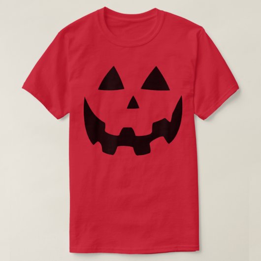 Halloween Pumpkin Jack O Lantern Sinaasappel T-shirt (Design voorkant)