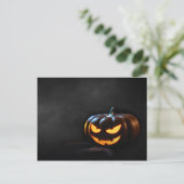 Halloween Pumpkin Jack-O-Lantern Spooky Briefkaart (Staand voorkant)