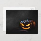 Halloween Pumpkin Jack-O-Lantern Spooky Briefkaart (Voorkant / Achterkant)