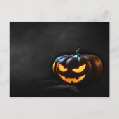 Halloween Pumpkin Jack-O-Lantern Spooky Briefkaart (Voorkant)