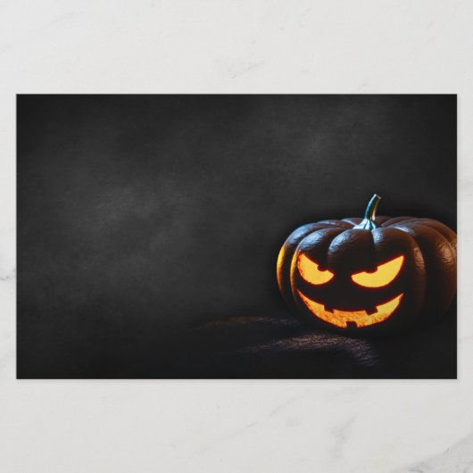 Halloween Pumpkin Jack-O-Lantern Spooky Briefpapier (Voorkant)