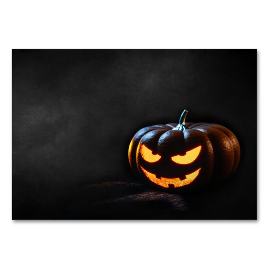 Halloween Pumpkin Jack-O-Lantern Spooky Kaart (Achterkant)