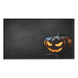 Halloween Pumpkin Jack-O-Lantern Spooky Naambadge