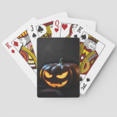 Halloween Pumpkin Jack-O-Lantern Spooky Pokerkaarten (Achterkant)