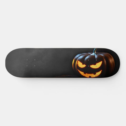 Halloween Pumpkin Jack-O-Lantern Spooky Skateboard (Horizontaal)