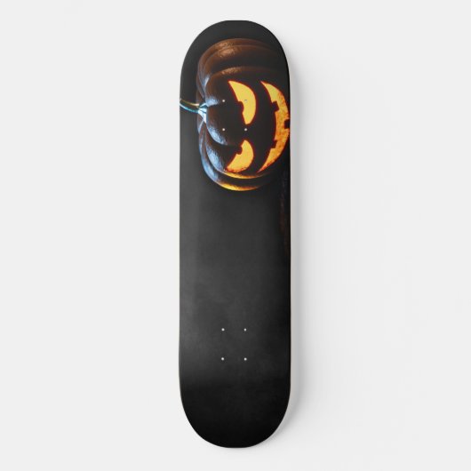 Halloween Pumpkin Jack-O-Lantern Spooky Skateboard (Voorkant)