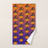 Halloween Pumpkin Jack o' Lantern Witch Pet Bad Handdoek (Handdoek)