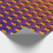 Halloween Pumpkin Jack o' Lantern Witch Pet Cadeaupapier (Hoek)
