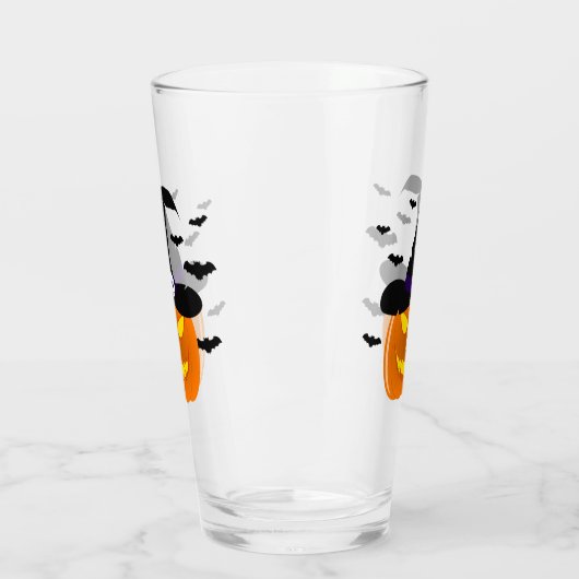 Halloween Pumpkin Jack o' Lantern Witch Pet Glas (Links)