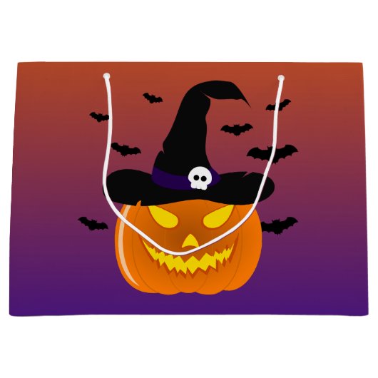 Halloween Pumpkin Jack o' Lantern Witch Pet Groot Cadeauzakje (Voorkant)