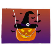 Halloween Pumpkin Jack o' Lantern Witch Pet Groot Cadeauzakje (Achterkant)