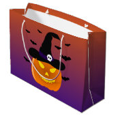 Halloween Pumpkin Jack o' Lantern Witch Pet Groot Cadeauzakje (Achterkant Gekanteld)